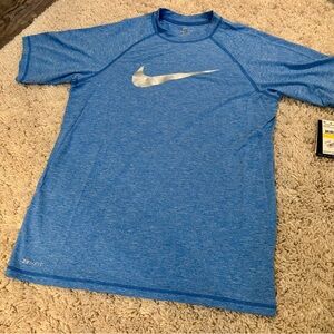Nike Men's Heather Blue Dri-FIT Tee